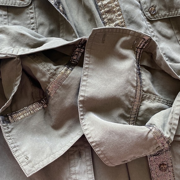 FREE People Women's Moss Off Campus Button Down Shirt Small - Picture 8 of 10